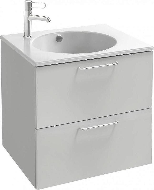 Тумба под раковину Jacob Delafon Odeon Rive Gauche 60 EB2520-R5-N18 подвесная цвет Белый ручки Хром
