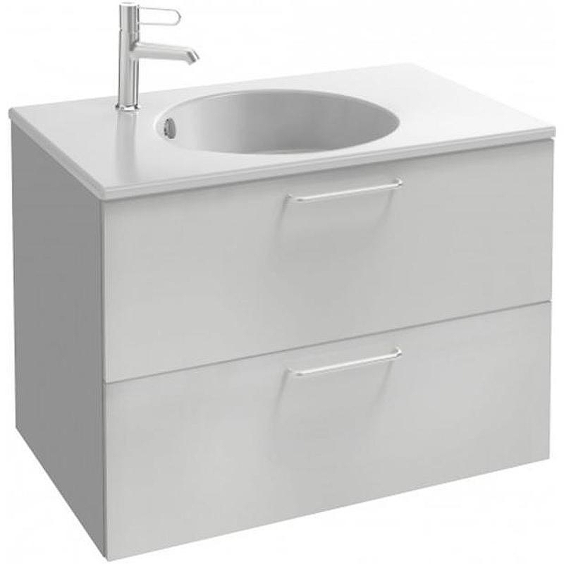 Тумба под раковину Jacob Delafon Odeon Rive Gauche 80 EB2522-R5-N18 подвесная цвет Белый ручки Хром